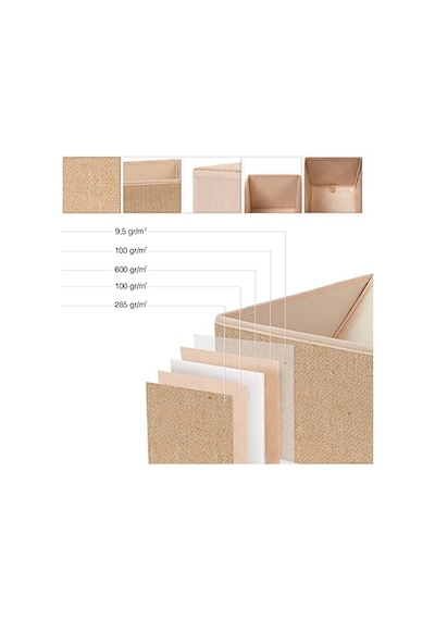 Ocean Home Textile Jüt Çekmece İçi Organizer Set Açık Bej