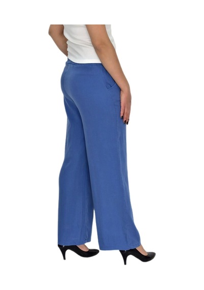 Baglan Kadın Lastikli Bol Pantolon Bgl-st04646 İndigo