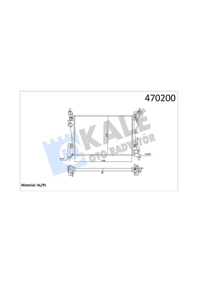 Kale 2501082al Motor Su Radyatörü Opel Corsa D- corsa E 1.2- 1.4 A12xer A12xel B12xel A14xer B14xer 11 540x378x23 351220 1300312- 1300339- 13249566- 13399870
