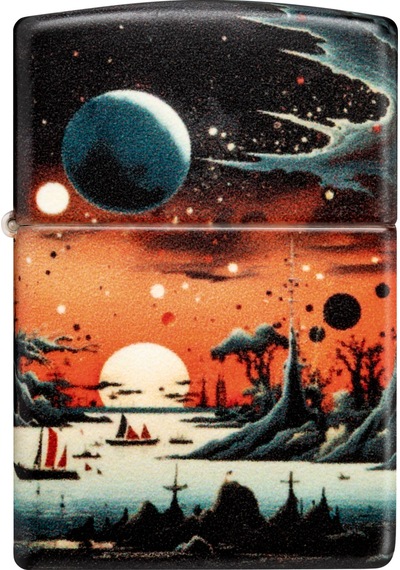 Zippo 49352 Space Design Çakmak Çok Renkli