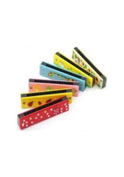 Nefes Egzersizi Müzik Aleti 16 Delikli Renkli Mızıka Harmonica