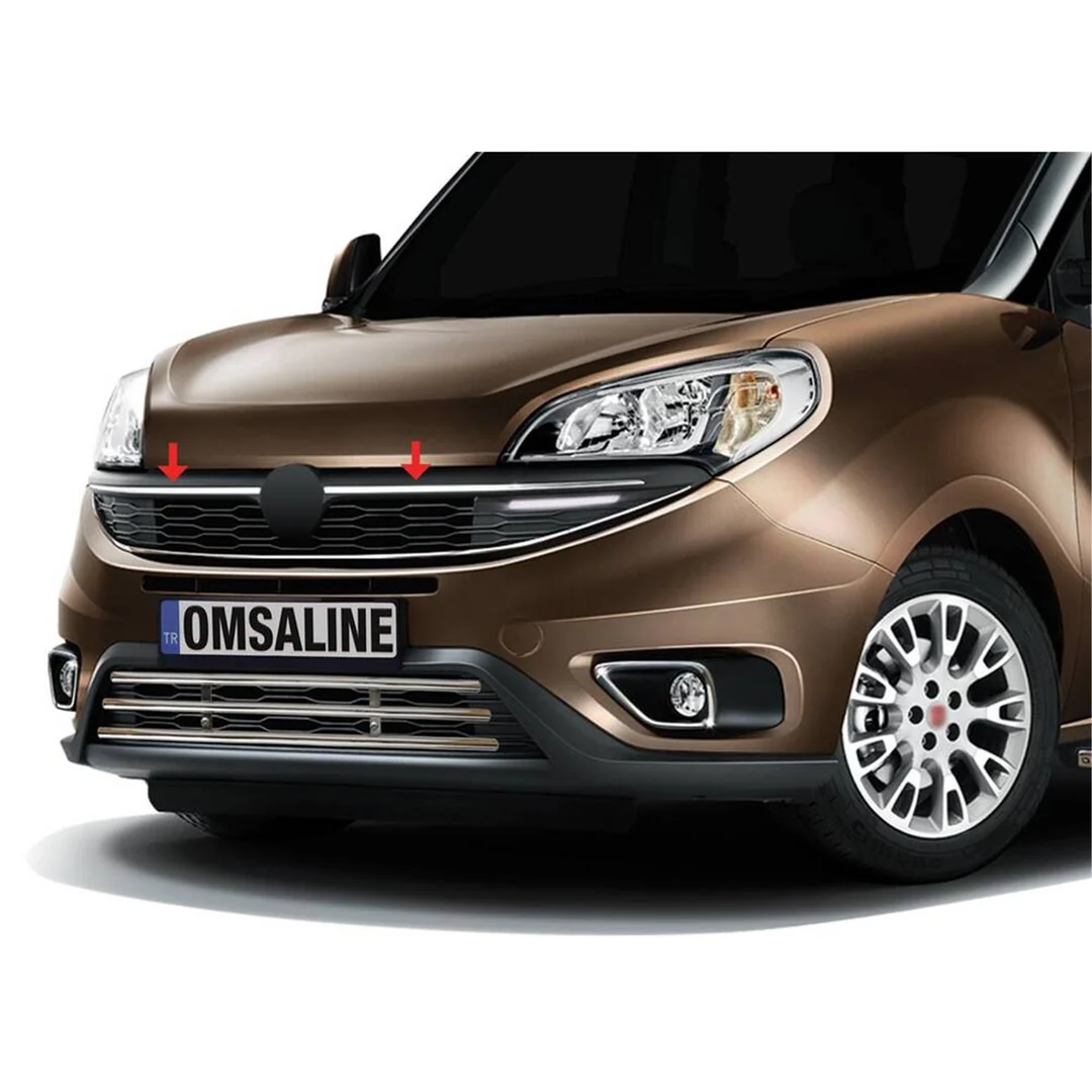 Fiat Doblo Ön Panjur - Krom 2 Parça 2015-2021 Arası