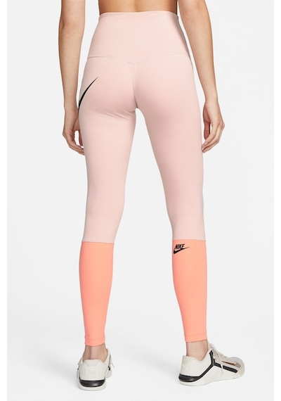 Nike One High Waisted Training Leggings Yüksek Belli Toparlayıcı 2cepli Tayt Pembe