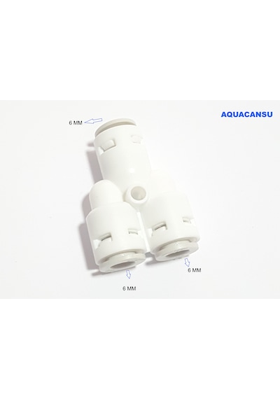 Quick-Dirsek T 6mm Giriş/Çıkış