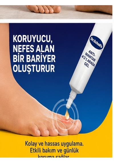 Dr. Scholl's Ayak Mantarı Bakım Jeli 4in1 10 Ml Yanma Hissini Rahatlatan Ayak Bakım Jeli