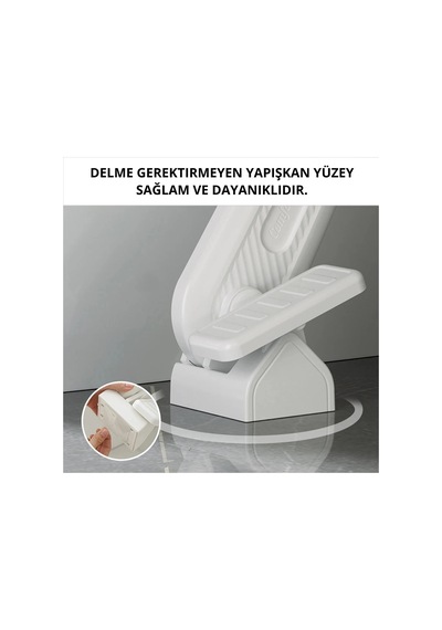 Etashop Ayak Pedallı Klozet Kapak Kaldırma Aparatı Delme Gerektirmeyen Hijyenik Tuvalet Kapağı Kaldı Beyaz