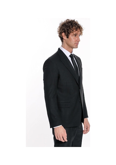 Wessi Desensiz Slim Fit Spor Siyah Erkek Ceket 001