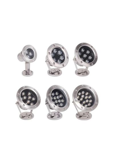 Mini Spot Paslanmaz Ayaklı Havuz Led Aydınlatma Ampülü Lamba Kırmızı A-1210 6w 12v Ip68
