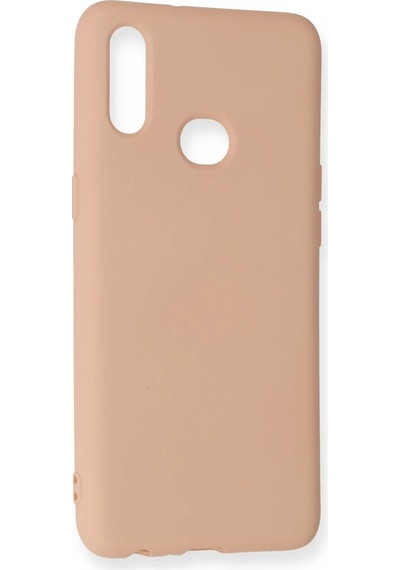 Newface Samsung Galaxy Uyumlu A10s Kılıf Nano İçi Kadife Silikon Semeglbl - 41 - Pudra
