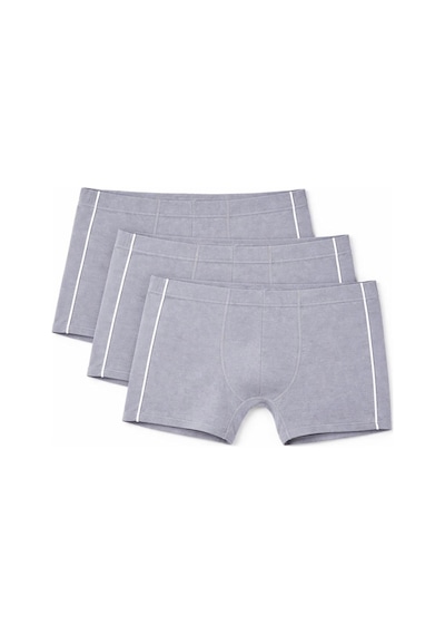 Yıldız Çamaşır Erkek Modal Biyeli Boxer 105-106-107-108-109 - 3 Adet Gri