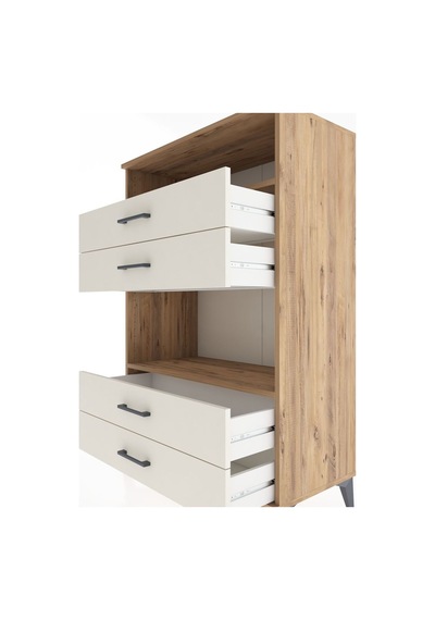 Hyperion Dolap 2 Raflı 4 Çekmeceli 88x44x134 Çam-aytaşı Atlas Çam