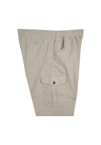 Kargo Cepli 100 Kilo-180 Kilo Arası Için Uygun Erkek Büyük Beden Gabardin Pantolon Taş