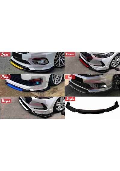 Megane 2 Ön Tampon Eki / 4 Parça Lip Karlık Gri