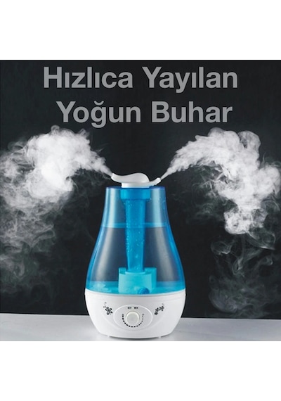 Enraco Çift Sprey Ultrasonik Hava Nemlendirici Buhar Makinesi