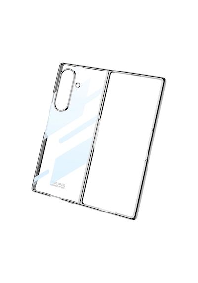 Subutu Galaxy Z Fold 7 Kılıf Zore Full Camlı Kıpta Kapak - Gri-yeşil Gri