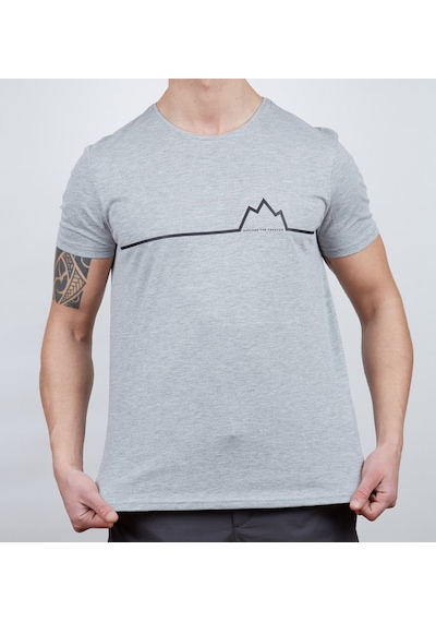 Alpinist Nordic Erkek T-Shirt Gri Melanj M (600609)