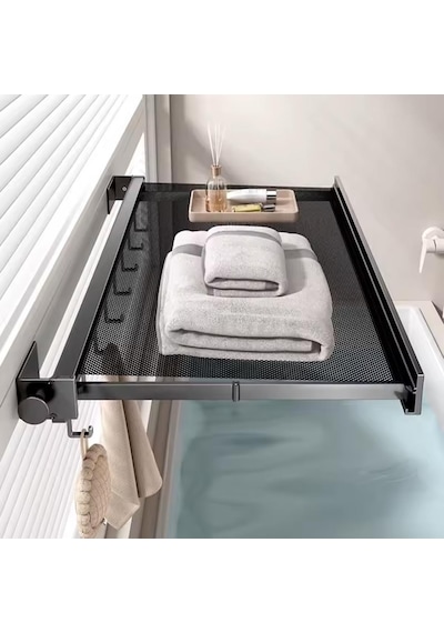 Sunup Sn-26732 Duvara Monte Vantuzlu Katlanır Masa Çamaşır Rafı