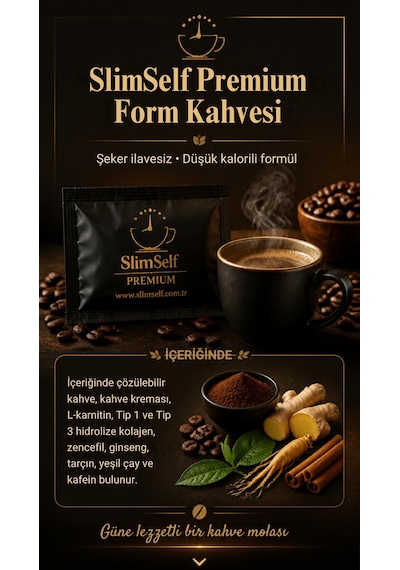Slimself Form Kahvesi Premium 30 Şase L-carnitine & Collagen 150g 30 Day