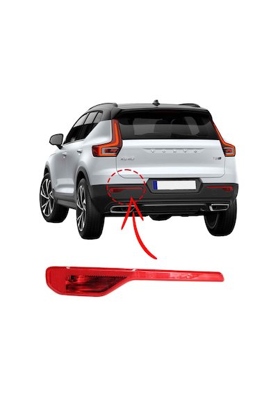 Volvo Xc40 Sol Arka Tampon Reflektörü Sis Farı Duy Ve Ampulü 2017-2025