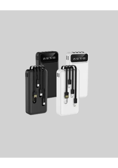 Akıllı Lcd Ekranlı 20.000mah Powerbank Pd + Usb + Type-c Çok Renkli
