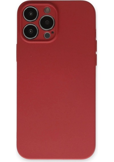 Durukar Apple Uyumlu iPhone 13 Pro Kılıf Nano İçi Kadife Silikon - Kiremit