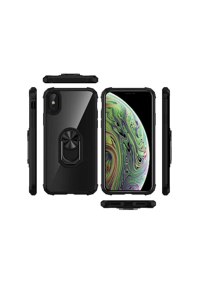 Apple Uyumlu iPhone Xs Max 6.5 Kılıf Zore Mola Kapak Siyah
