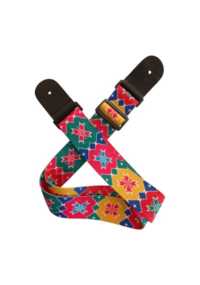 Rj200-c3 Gitar Askısı Deluxe Teal Guitar Strap Deri Başlıklı 2 Katlı