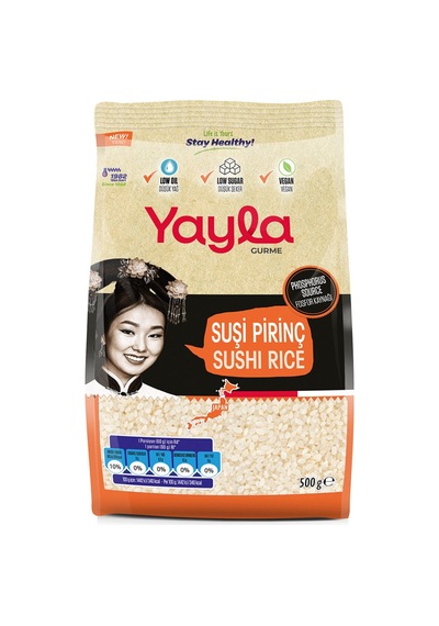 Yayla Gurme Sushi Pirinci 500 G - 8 Adet Tarı