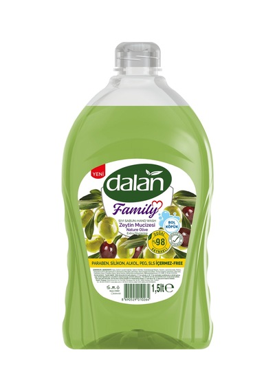 5 Adet Dalan Sıvı Sabun Zeytin Mucizesi 1,5 L Diğer