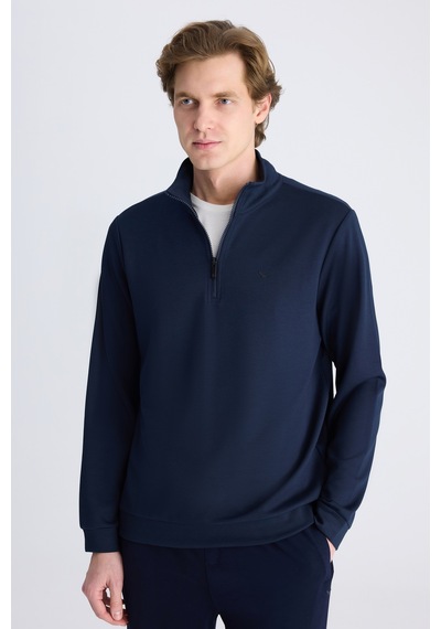 D'S Damat Ds Damat Regular Fit Lacivert Düz Modal Sweatshirt 5hce247021013 Çok Renkli