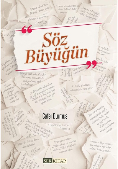 Söz Büyüğün - Cafer Durmuş - Ser Kitap