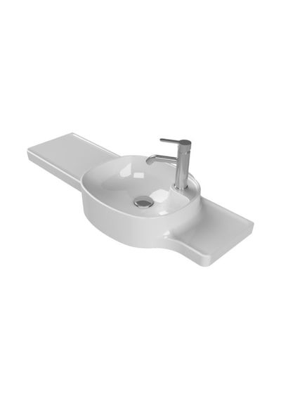 Turkuaz Seramik Harmony Etajerli Lavabo 100 x 37.5 x 26.4 CM