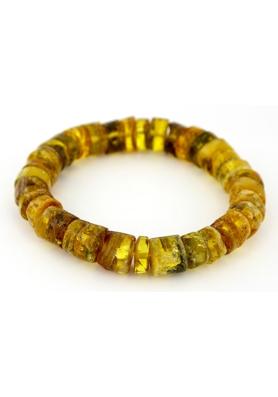 Kehribar Bileklik Amorf Tasarım Ambergold Blk23-136 Çok Renkli