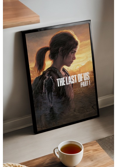 The Last Of Us Siyah Ahşap Çerçeveli Poster, Dekoratif Oyun Duvar Tablosu