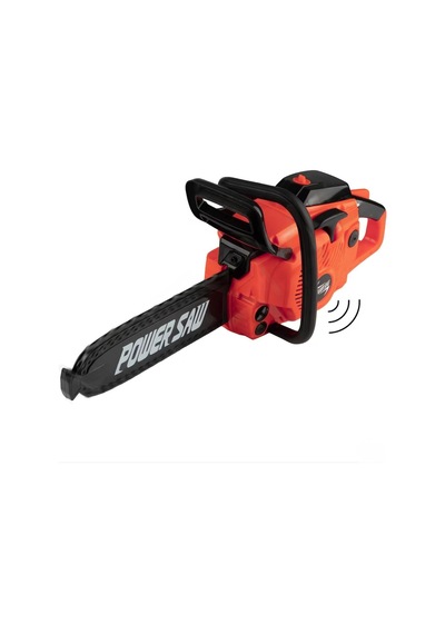 Gerçekçi Sesli Ve Hareketli Pilli Oyuncak Motorlu Testere Kauçuk Zincirli 37 Cm