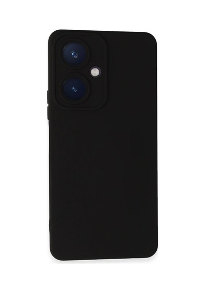 Vivo Y27 Kılıf Nano İçi Kadife Silikon - Siyah 0.2M-Çok Renkli