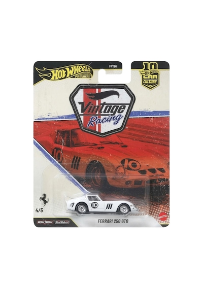 Premium Vintage Racing Ferrari 250 Gto-jkf25 Beyaz