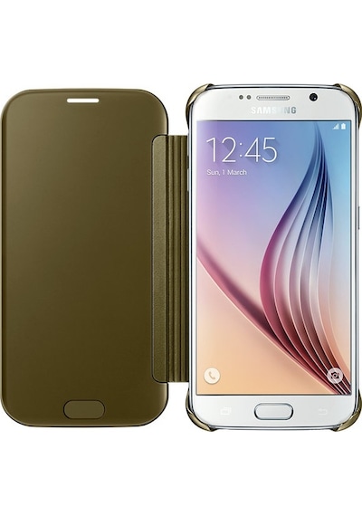 Galaxy S6 İle Uyumlu Clear View Cover Altın Ef-zg920bfegww