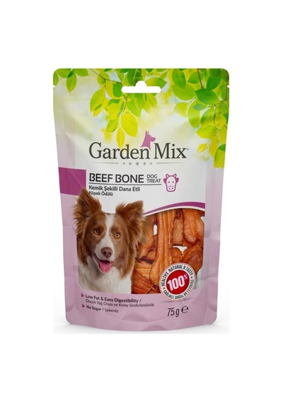 Garden Mix Kemik Şekilli Dana Etli Köpek Ödülü 75 G
