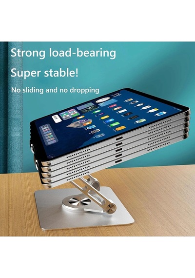 Ermer Metal Tablet Standı 360 Derece Dönebilen Açı Ve Yükseklik Ayarlı Alüminyum Stant