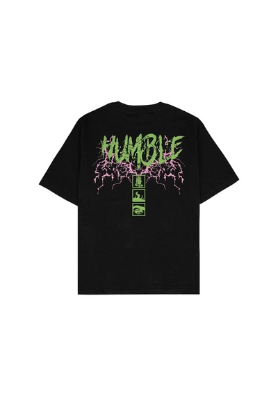 Startmore Humble Siyah Oversize Unisex T-shirt Siyah