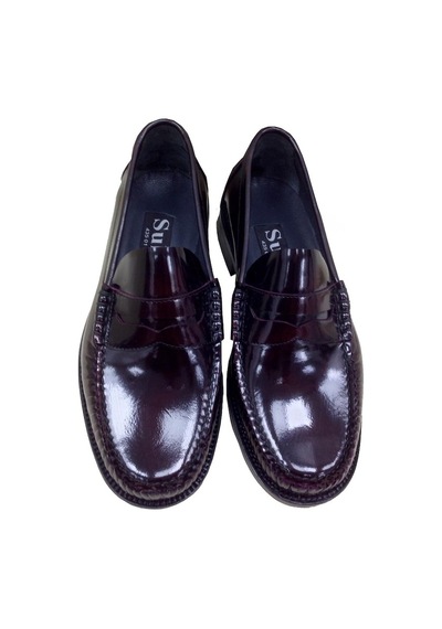 Erkek Loafer Bordo Açma Deri Içi Deri Kösele Taban Ayakkabı S...