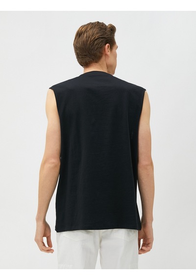 Koton Basic Atlet Bisiklet Yaka Pamuklu Siyah 3sam30029mk 3SAM30029MK999 Siyah