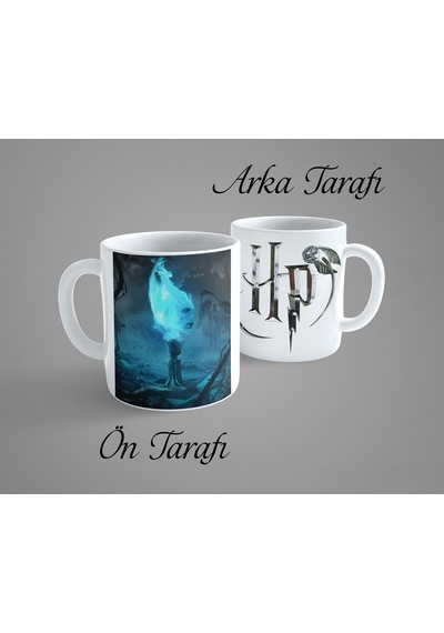 Harry Potter Ateş Kadehi Voldemort Porselen Kupa Bardak Beyaz