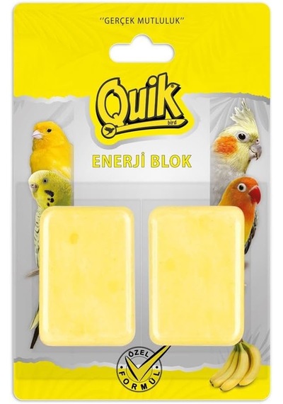 Quik Kuşlar İçin Enerji Bloğu, Muzlu, 2'li