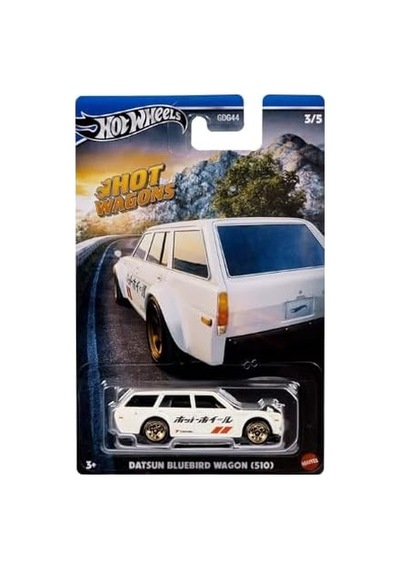 Hot Wagons Arabalar Hwr56-hrr88 03/05 Datsun Bluebird Wagon 510 Açık Bej