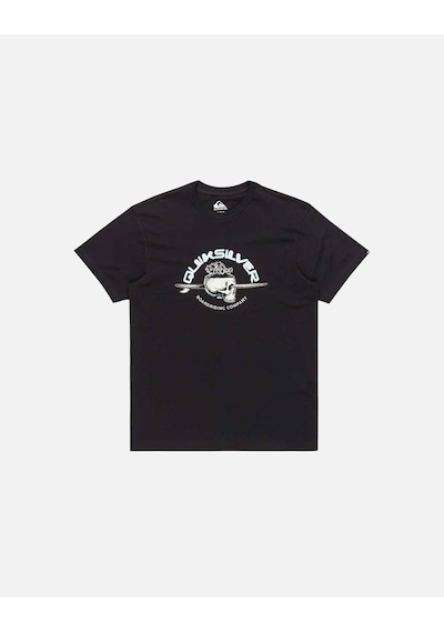 Quiksilver Eqyzt08056-kvj0 Skull Lines Ss Erkek Spor Tişört Siyah