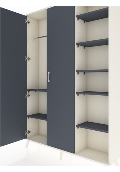 Arges Dolap 7 Raflı 2 Kapaklı Tek Askılı 132x30x195 Aytaşı-antrasit/antrasit Antrasıt/antrasıt Arges Dolap 7 Raflı 2 Kapaklı Tek Askılı 132x30x195 Aytaşı-antrasit/antrasit Antrasıt/antrasıt