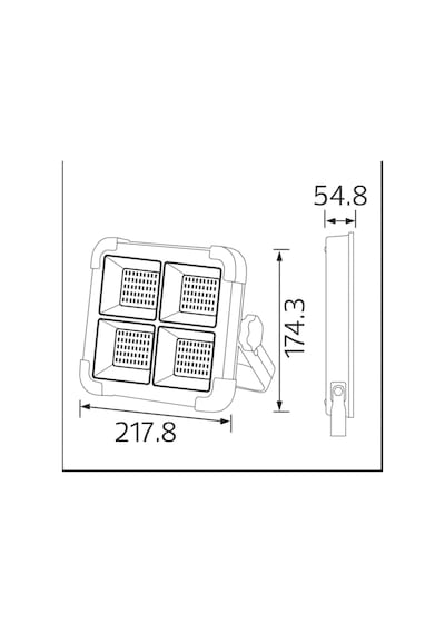 Turbo 400w Solar Led Projektör Kamp Solar