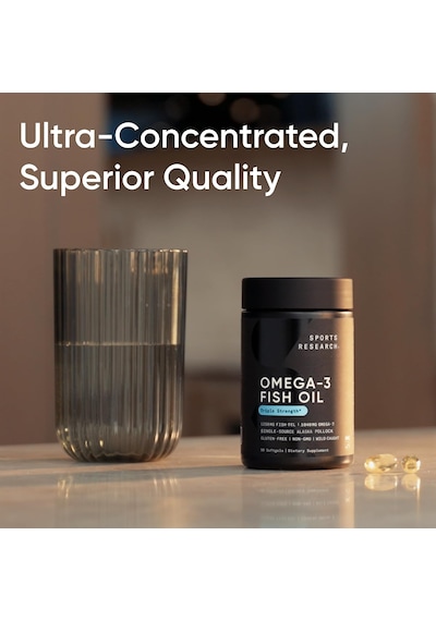 Sports Research Alaskan Omega-3 Fish Oil 90 Yumuşak Kapsül Usa Menşeii Orijinal Dmmedicineden